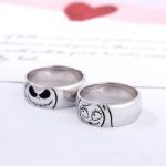 Bortwide "Magic of Love" Skull Sterling Silver Couple's Band Set