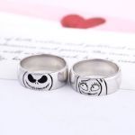 Bortwide "Magic of Love" Skull Sterling Silver Couple's Band Set