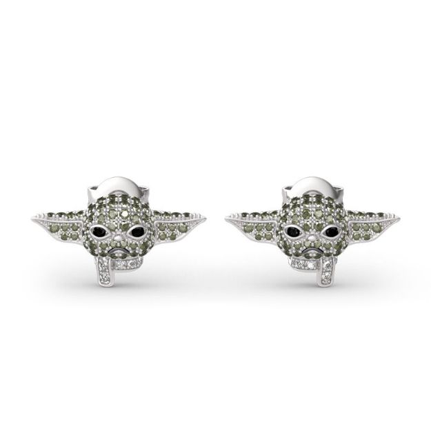 Bortwide "Baby Master" Sterling Silver Stud Earrings