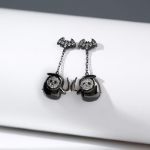 Bortwide "Grim Reaper" Sterling Silver Drop Earrings