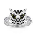 Bortwide "Appear and Disappear at Will" Cat Sterling Silver Rotating Ring