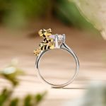 Bortwide Hug Me "King of the Forest" Tiger Round Cut Sterling Silver Ring