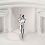 Bortwide Hug Me "Love at First Sight" Vampire Round Cut Sterling Silver Ring