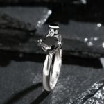 Bortwide Hug Me "Find Your Justice" Crow Doctor Round Cut Sterling Silver Ring