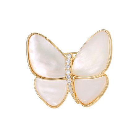 Bortwide Butterfly Copper Mother of Pearl Brooch