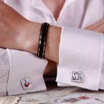 Bortwide "I Love My Wife" Copper Men's Cufflinks