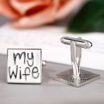 Bortwide "I Love My Wife" Copper Men's Cufflinks