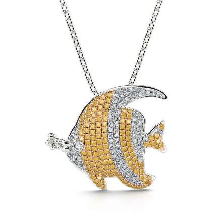 Bortwide "Lively Fish" Sterling Silver Necklace