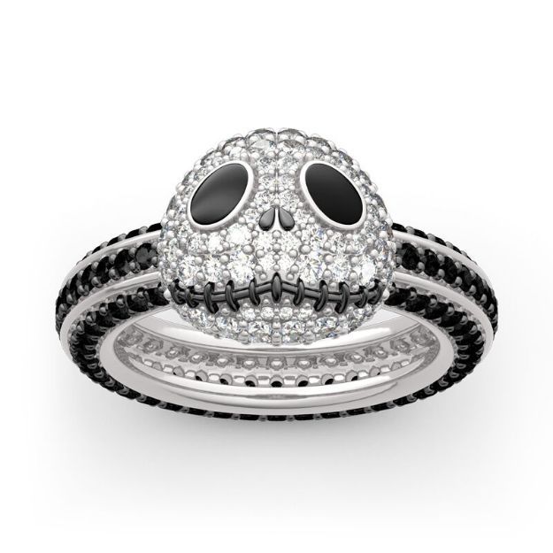 Bortwide "Halloween Fun" Skull Design Sterling Silver Ring