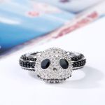 Bortwide "Halloween Fun" Skull Design Sterling Silver Ring