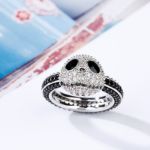 Bortwide "Halloween Fun" Skull Design Sterling Silver Ring