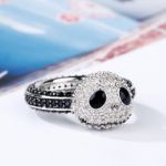 Bortwide "Halloween Fun" Skull Design Sterling Silver Ring