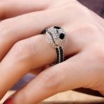 Bortwide "Halloween Fun" Skull Design Sterling Silver Ring