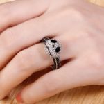 Bortwide "Halloween Fun" Skull Design Sterling Silver Ring