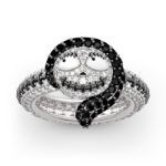 Bortwide "Rag Doll" Skull Design Sterling Silver Ring