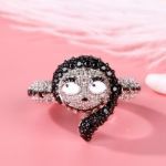 Bortwide "Rag Doll" Skull Design Sterling Silver Ring