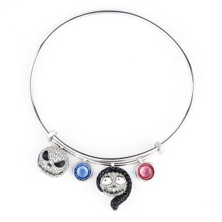 Bortwide "Magic At Midnight" Skull Sterling Silver Personalized Bracelet