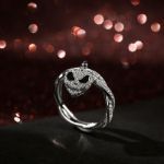 Bortwide "Pumpkin King" Heart Twist Design Sterling Silver Skull Ring