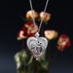 Bortwide "Simply Meant To Be" Skull Couple Sterling Silver Necklace