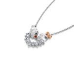 Bortwide "Eternal Love" Skull Design Sterling Silver Necklace