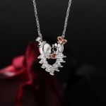 Bortwide "Eternal Love" Skull Design Sterling Silver Necklace