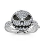 Bortwide "Romantic Soul" Skull Design Sterling Silver Rotating Ring