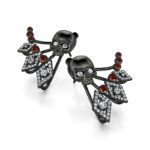 Bortwide "Rebellion" Skull Design Sterling Silver Ear Jackets