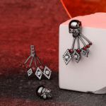 Bortwide "Rebellion" Skull Design Sterling Silver Ear Jackets