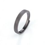 Bortwide Simple Sterling Silver Couple Rings