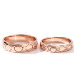 Bortwide "Eternal Love" Rose Gold Tone Sterling Silver Couple Rings