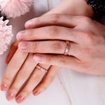 Bortwide "Eternal Love" Rose Gold Tone Sterling Silver Couple Rings