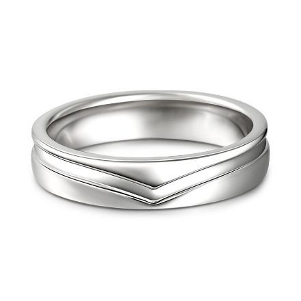 Bortwide "Everlasting Us" Sterling Silver Men's Band