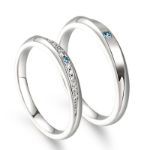 Bortwide "True Love is Forever" Sterling Silver Couple Rings