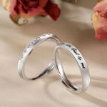 Bortwide "Endless Love" Sterling Silver Adjustable Couple Rings