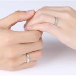 Bortwide "Unbreakable Bond" Round Cut Sterling Silver Couple's Rings