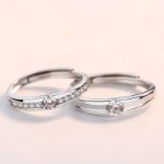 Bortwide "Unbreakable Bond" Round Cut Sterling Silver Couple's Rings