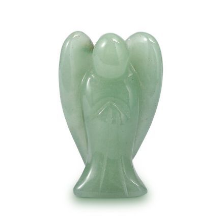 Bortwide "Balance Emotion" Natural Green Aventurine Guardian Angel Crystal Carving