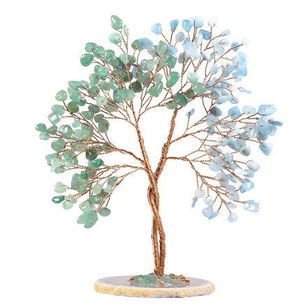 Bortwide "Wisdom & Opportunity" Natural Crystal Feng Shui Tree