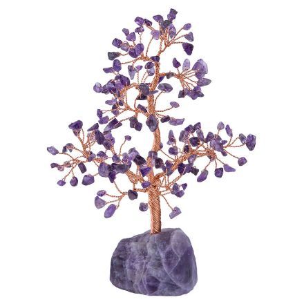 Bortwide "Tranquil Vibes" Natural Amethyst Feng Shui Tree