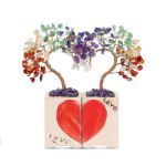 Bortwide "Aligned in Harmony" Natural Crystal Feng Shui Tree