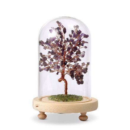 Bortwide "Peace of Mind" Natural Amethyst Feng Shui Tree