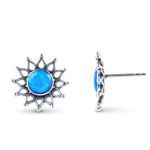 Bortwide Sunflower Opal Stud Earrings