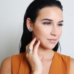 Bortwide Sunflower Opal Stud Earrings