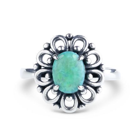 Bortwide Floral Opal Ring