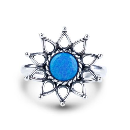 Bortwide Sunflower Opal Ring