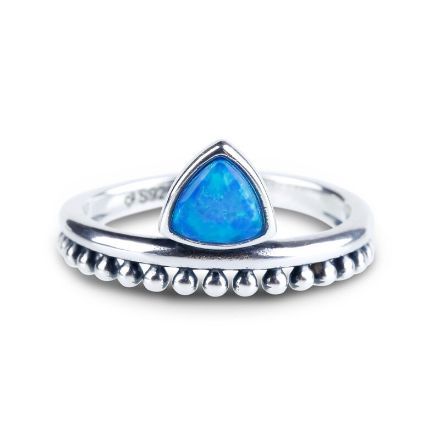 Bortwide Petite Triangle Opal Ring