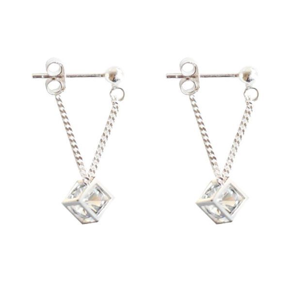 Bortwide Cubic Sterling Silver Earring Drops