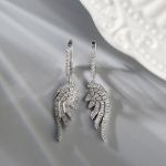 Bortwide "Light As A Feather" Round Cut Sterling Silver Earrings