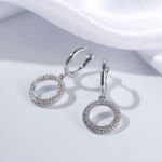 Bortwide Shimmering Circlet Sterling Silver Earrings