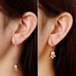 Bortwide "Jingle Bells" Rose Gold Tone Sterling Silver Mismatched Earrings